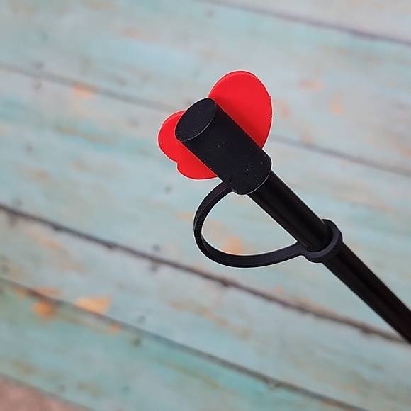 Valentine Heart Straw Topper - Picture 5 of 5